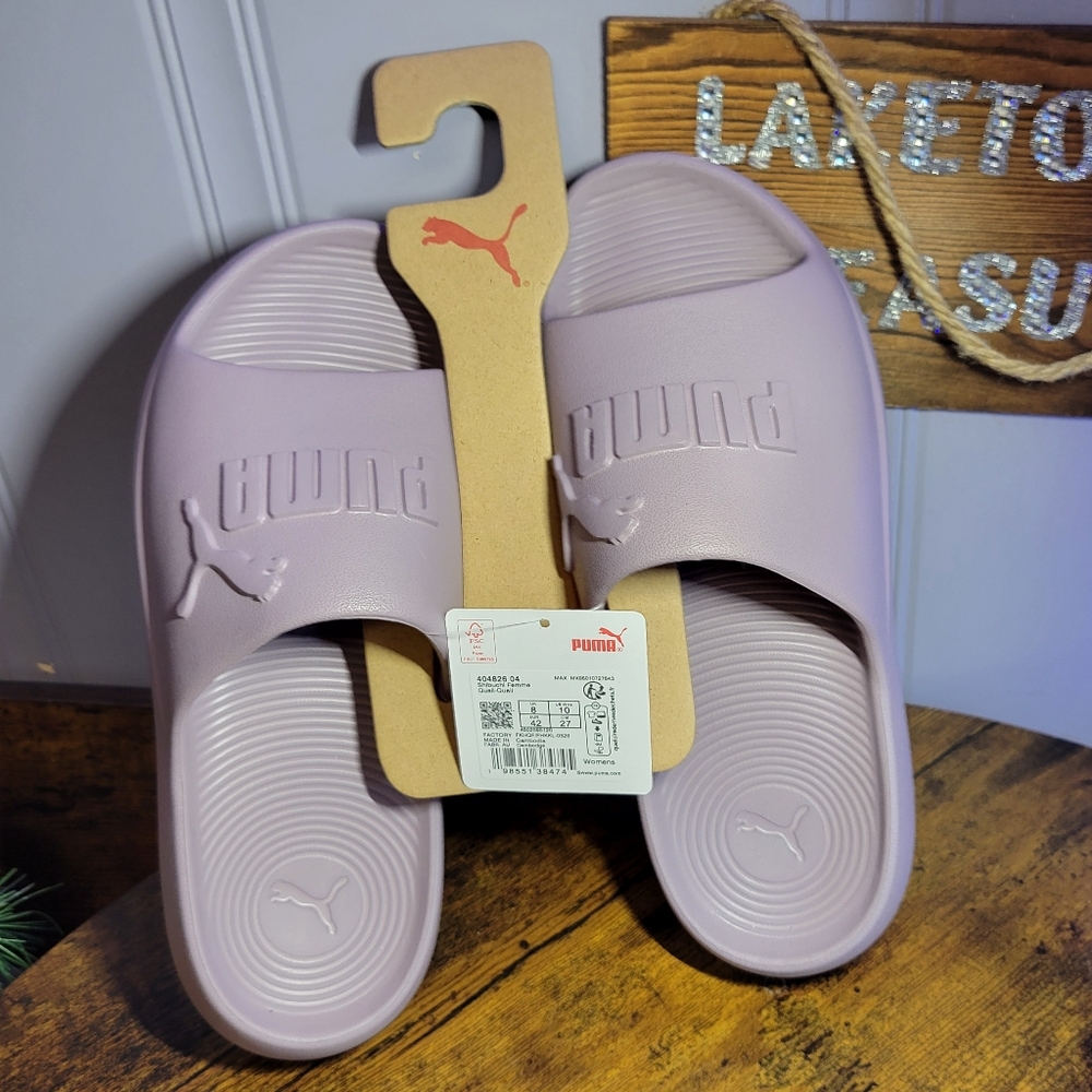 Puma Popcat 20 womens size 10 Slide Sandals - vivid violet